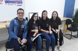 Alunos da escola Luiz Tramontim conhecem o curso de Enfermagem