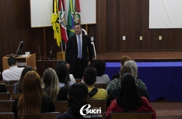 Presidente da OAB/SC Criciúma palestra para acadêmicos de Direito