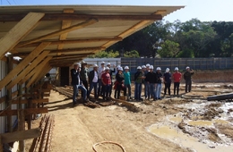 Alunos da pós-graduação em Dimensionamento Geotécnico e Estrutural de Fundações realizam visita técnica